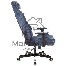 Кресло Knight N1 Fabric синий, ткань, 120 кг, механизм качания