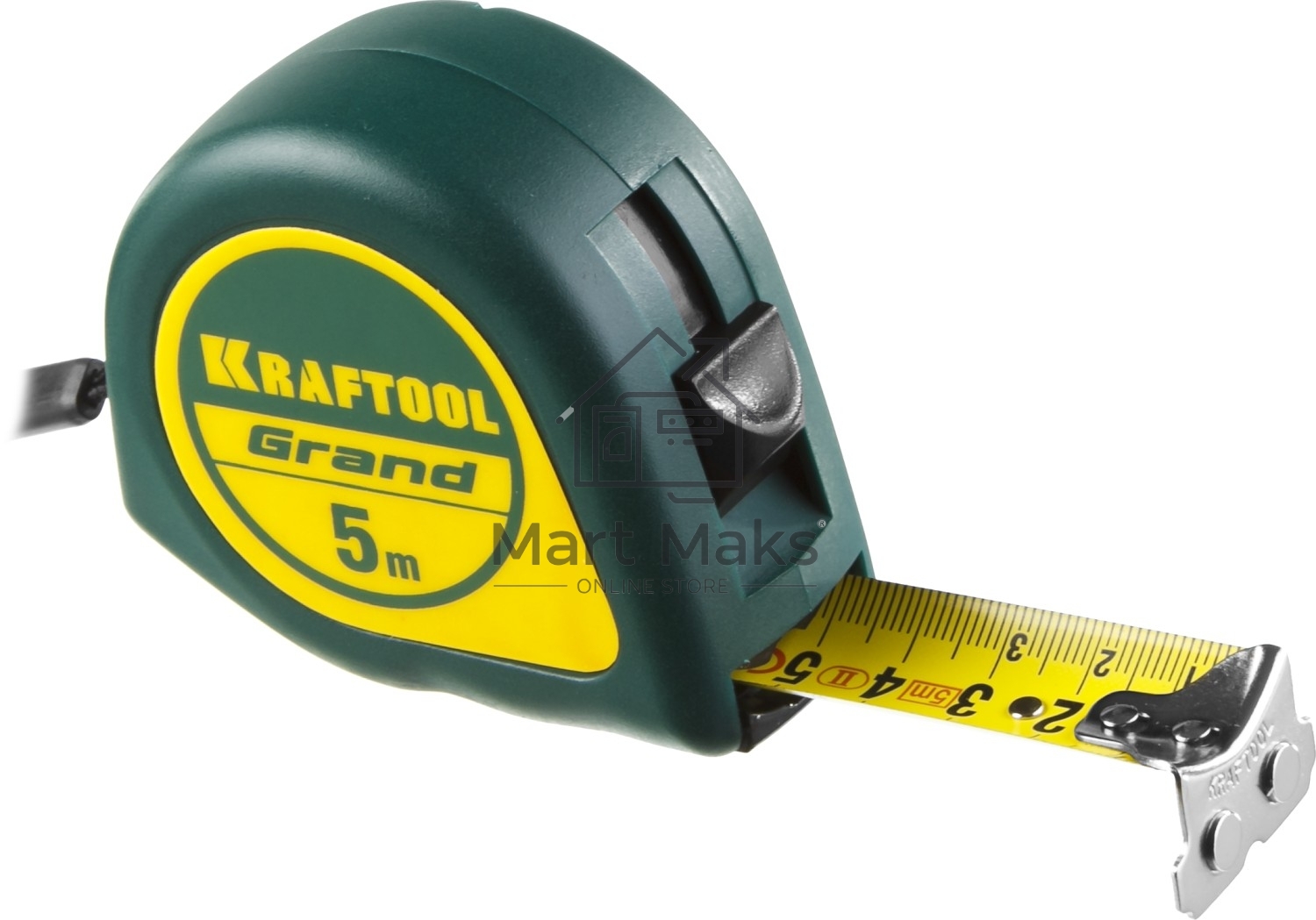 Рулетка KRAFTOOL GRAND 5м / 25мм с ударостойким корпусом (ABS) и противоскользящим покрытием