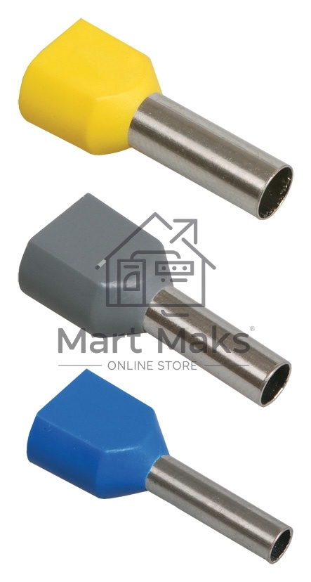 Наконечник-гильза изол. НГИ2 6.0-14 черный (уп. 100 шт) ИЭК UTE10-D6-0-100