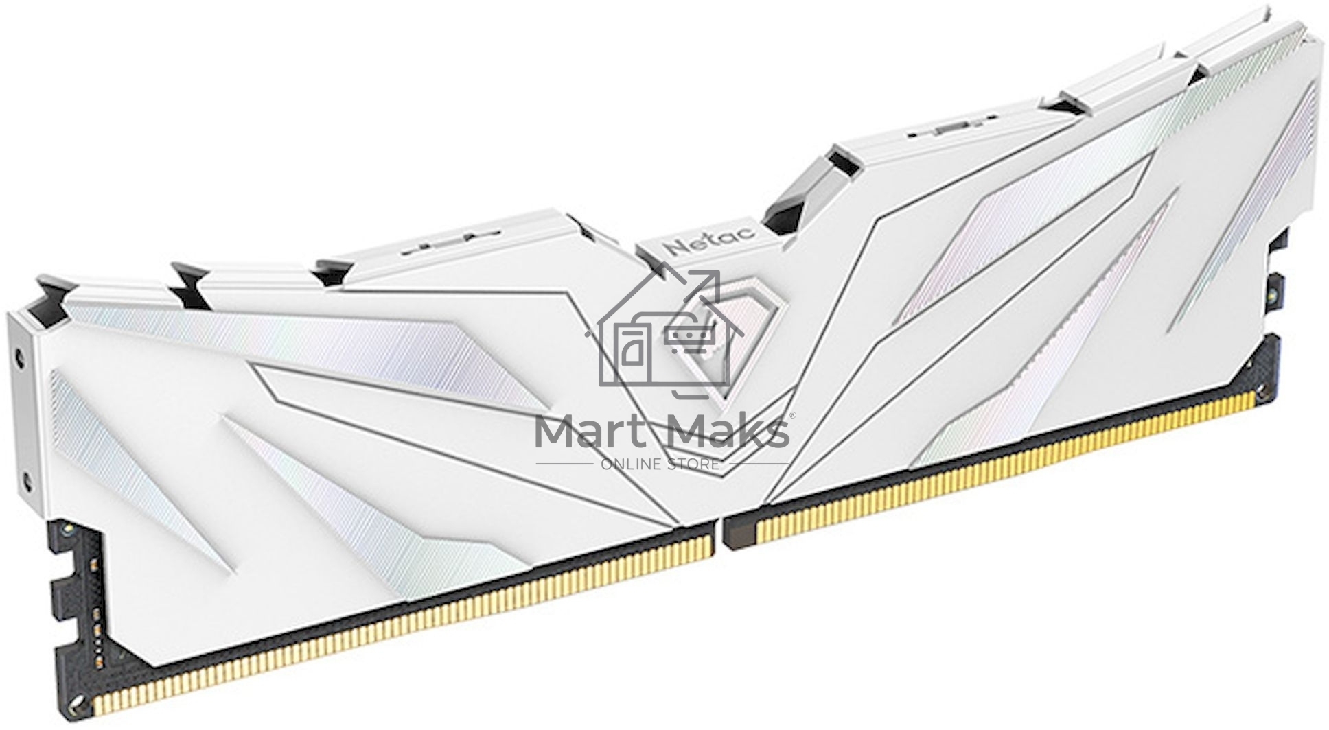 Оперативная память NETAC, DDR4, 16GB (1x16GB), 3200MHz, CL16, DIMM, с радиатором, белый