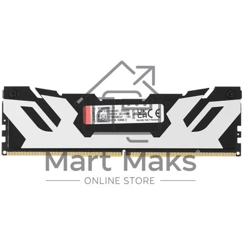 Оперативная память Kingston Fury Beast, DDR5, 16GB (1x16GB), 7600MHz, CL38, DIMM, с радиатором, черный