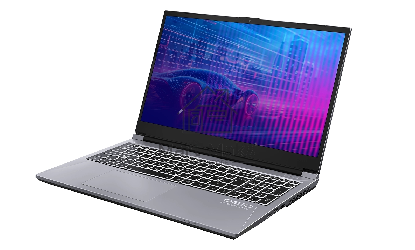 Ноутбук OSIO CyberLine C150i-002 серый i5-12600H /NVidia RTX 4050/16/512/NoOS/(Ghz)/Gb/Ext: + не МПТ