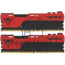Оперативная память Patriot Viper Elite II, DDR4, 32GB (2x16 GB), 3200 MHz, CL18, DIMM, радиатор, красный, черный