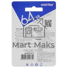 Флешка USB Smartbuy CROWN BLUE (SB64 GbCRW-Bl), 64 Gb, USB 3.0, R/W 75/25, синий