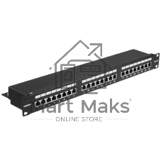 Патч-панель ITK PP24-1UC5EF-K05-G 1U кат. 5Е FTP 24 порта (Krone) GENERICA