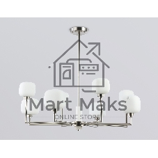 Люстра Ambrella light LH53003/8 SN/FR сатин никель/белый матовый G9*8 max 40W D830*680