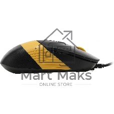 Комплект клавиатура+мышь A4Tech FStyler F1110 проводной, USB, 2000 DPI, чёрный/жёлтый