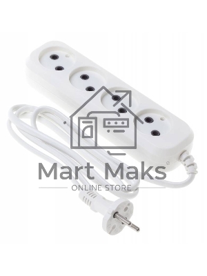 Сетевой удлинитель Buro BU-PSL4.1/W 1.5м (4 розетки) белый (пакет ПЭ)