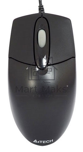 Мышь проводная A4Tech OP-720 черный, 1200 dpi, USB, кнопки - 3