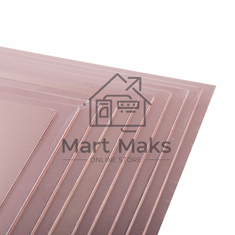 Стеклотекстолит 1-сторонний 100x100x1.5 мм 35/00 (35 мкм) Rexant