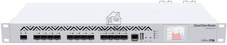Маршрутизатор Mikrotik CCR1016-12S-1S+ Cloud Core Router 1016-12S-1S+ with Tilera Tile-Gx16 CPU (16-cores, 1.2Ghz per core), 2GB RAM, 12xSFP cages, 1xSFP+ cage, RouterOS L6, 1U rackmount case, Dual PSU, LCD panel