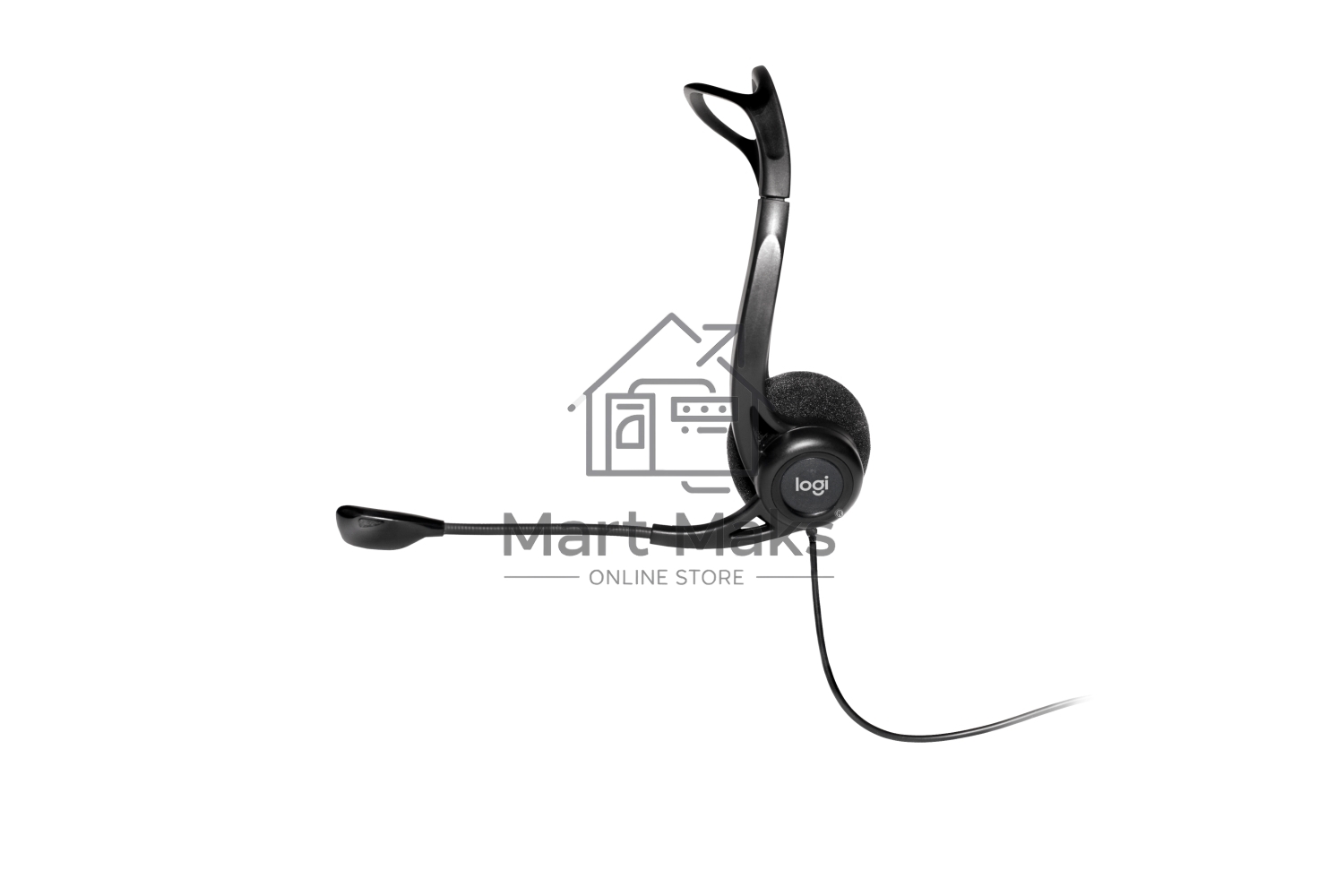 Наушники с микрофоном Logitech 960 черный 2.4м накладные оголовье (981-000100)