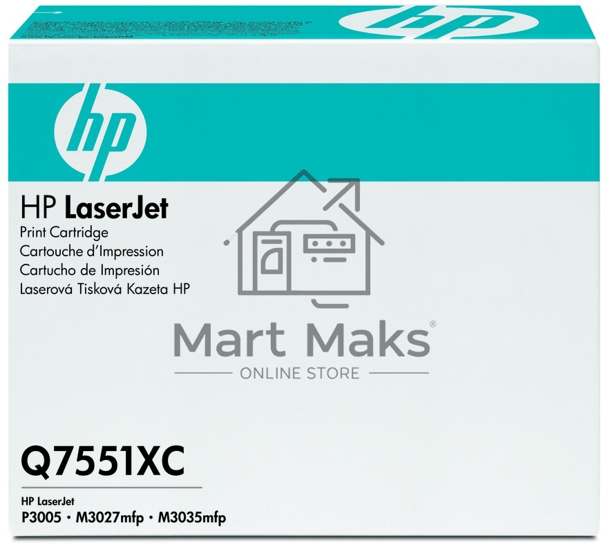 Контрактный Картридж лазерный HP LaserJet Q7551XC Contract Black Print Cartridge