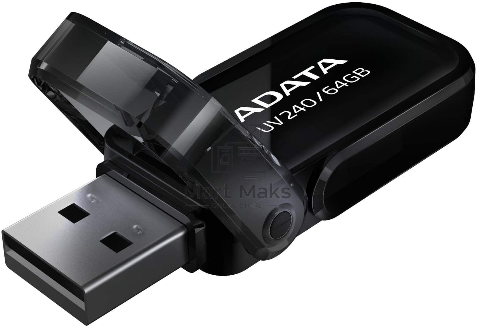 Флешка USB ADATA R/W 64GB ADATA UV240, USB 2.0, черный
