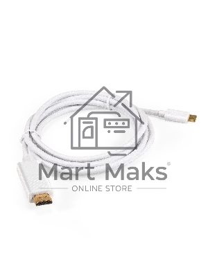 Кабель-адаптер Type-C-HDMI ExeGate EX-CM-HDMI2M-0.1 (USB Type-C/19M, 4K@120HZ 8K@ 30Hz, 1,8м)