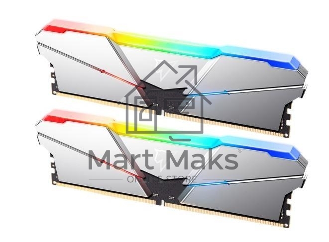 Оперативная память NETAC Shadow, DDR5, 16GB (2x8GB), 4800MHz, CL40, DIMM, с радиаторами, RGB, серебристый