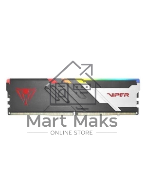 Оперативная память Patriot Viper Venom, DDR5, 32Gb (2x16Gb), 6800MHz, CL34, DIMM, с радиаторами, RGB, черный