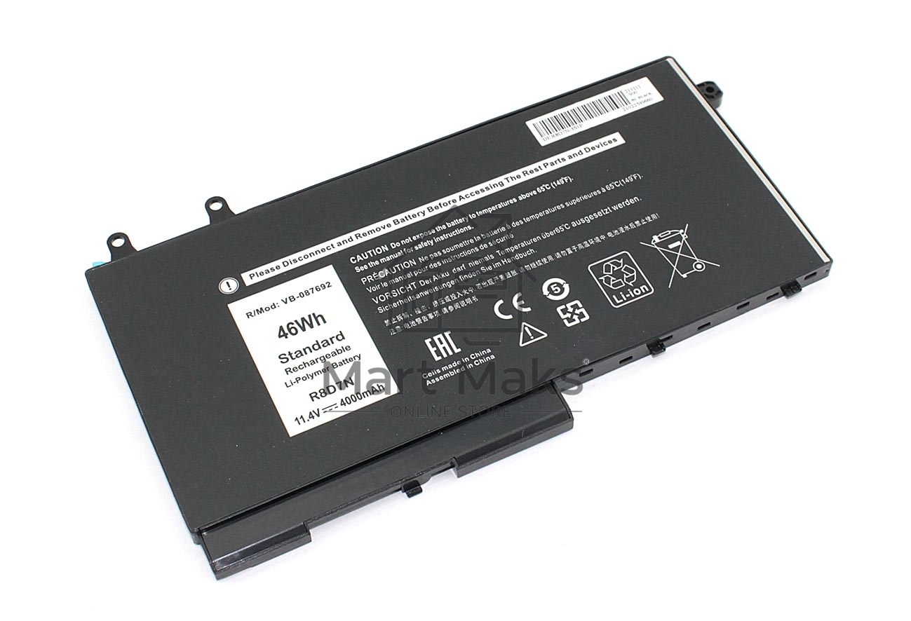 Аккумуляторная батарея для ноутбука Dell Latitude 5400 E5400 5410 E5410 11.4V 4000mAh OEM