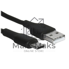 Кабель USB2.0 Hoco AM/Type-C, 3А, X120, 1м, черный, коробка