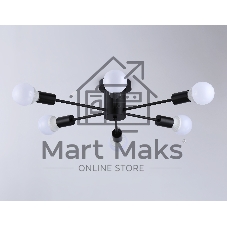Светильник Ambrella light TR80402/6 BK черный E27/6 max 60W D780*150