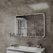 Зеркало Bau Stil 100х70, LED подсветка, сенсор, пластиковый защитный корпус