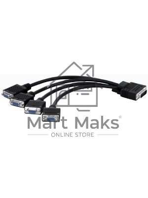 Кабель Matrox CAB-L60-4XAF Quad analog upgrade cable (Кабель для апгрейда 3-х портовой карты в 4-х портовую)