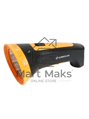 Фонарь LED 3807M (аккум. 220В черный/жел. 7 LED 2 режима SLA пласт. коробка) Ultraflash 12868