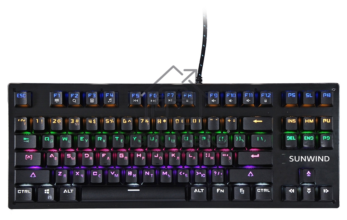 Клавиатура SUNWIND SW-K900G,USB, черный 1422332
