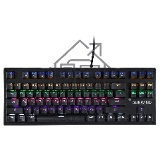 Клавиатура SunWind SW-K900G проводная, USB Type-A, чёрный