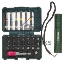 Набор бит METABO 626721000 29 предметов + LED фонарик