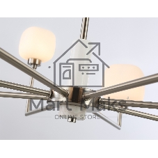 Люстра Ambrella light LH53003/8 SN/FR сатин никель/белый матовый G9*8 max 40W D830*680