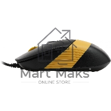 Комплект клавиатура+мышь A4Tech FStyler F1110 проводной, USB, 2000 DPI, чёрный/жёлтый