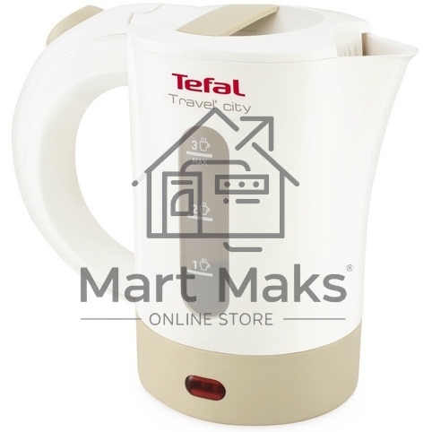 Чайник электрический Tefal KO120130 0.5л. 650Вт белый/бежевый(корпус: пластик)