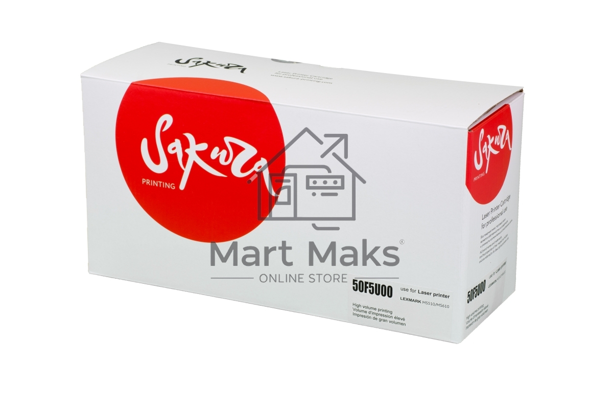 Картридж лазерный Sakura 50F5U00 для Lexmark MS410/510/610, черный, 20 000 к.