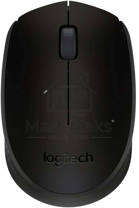 Мышь беспроводная Logitech M171 черный/серый, 1000 dpi, радиоканал, USB, кнопки - 3