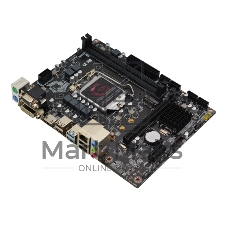 Материнская плата AFOX IH510-MA2-V2, LGA 1200, Intel H510, 2xDDR4, 4xSATA, 1xM.2, 1xPCIe 4.0 x16, DVI, HDMI, VGA, 1x1Gb LAN, 3x3.5 мм, 5.1, microATX