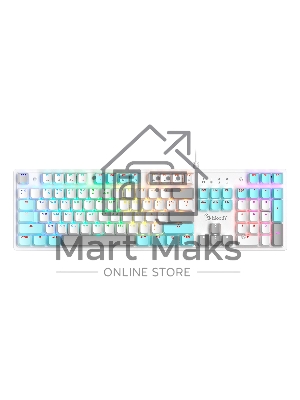 Клавиатура проводная A4Tech Bloody S510N USB белый