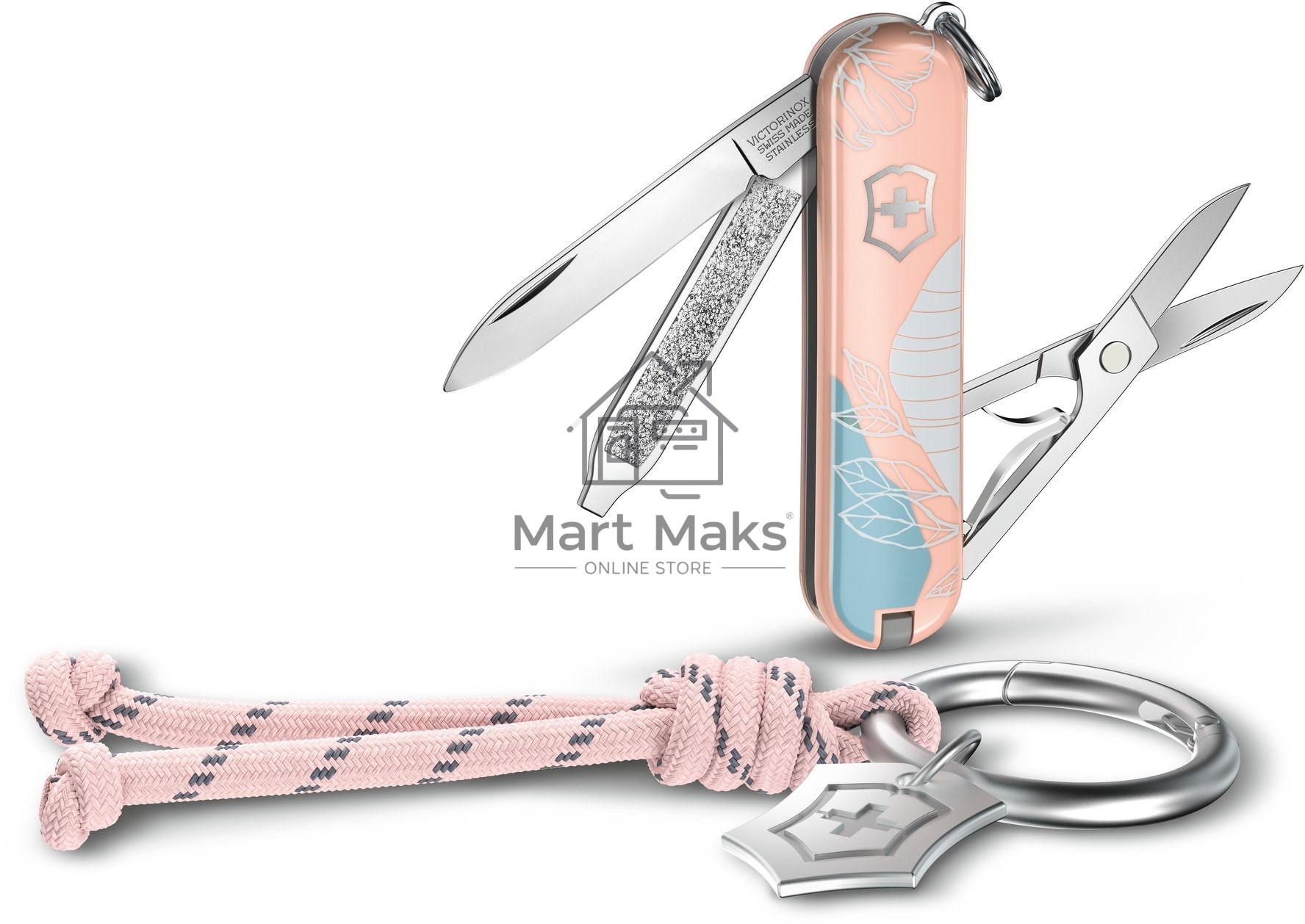Нож перочинный Victorinox Classic SD Paris Style (0.6223.E221) 58мм 7 функций розовый подар.коробка