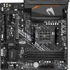 Материнская плата Gigabyte B550M AORUS ELITE, AM4, AMD B550, 4xDDR4, 4xSATA, 2xM.2, 1xPCI-E 4.0 x16, 1xPCI-E 3.0 x4, 1xPCI-E x1, 1xHDMI, 1xDVI-D, 1x 1Gb LAN, 4xUSB-A 2.0, 4xUSB-A 3.2 Gen 1, 3x3.5 мм, 7.1, Micro-ATX