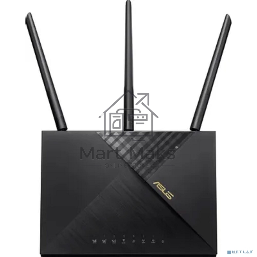 Маршрутизатор ASUS 4G-AX56 Dual-Band WiFi 6 LTE Router 574+1201Mbps EU RTL 5 (869225) (90IG06G0-MO3110)