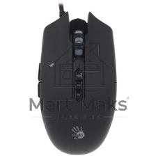Мышь проводная A4Tech Bloody Q80 черный, 3200 dpi, USB, кнопки - 8