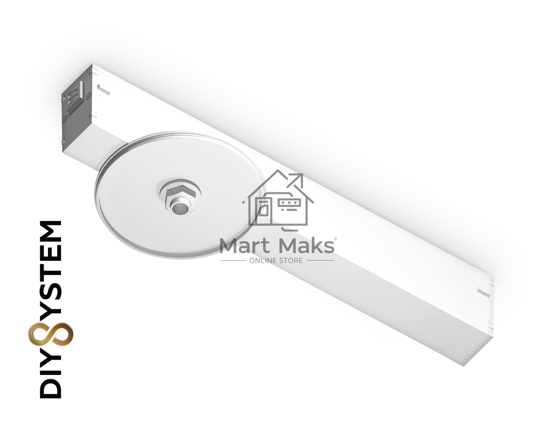 Крепеж трековый для корпуса A2541 WH белый DIY D85mm 232*83*55