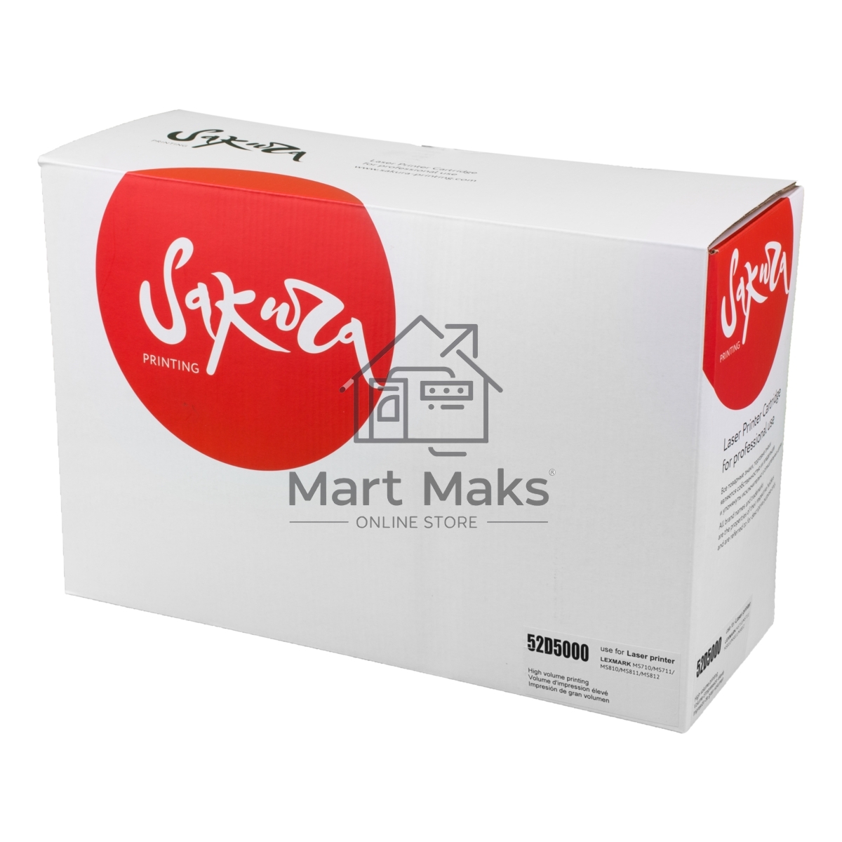 Картридж Sakura 52D5000 для Lexmark MS710/711/810/811/812, черный, 6 000 к.