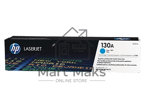Тонер Картридж HP 130A CF351A голубой для HP M153/M176/M177
