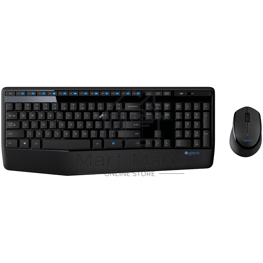 Клавиатура + мышь Logitech MK345 клав:черный мышь:черный USB 2.0 беспроводная Multimedia
