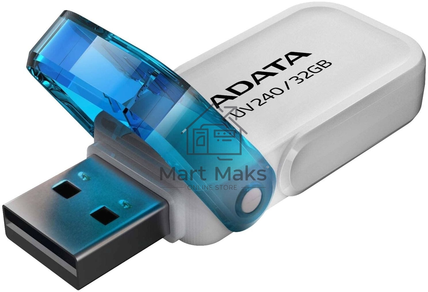Флешка USB R/W ADATA R/W 32GB ADATA UV240, USB 2.0, белый
