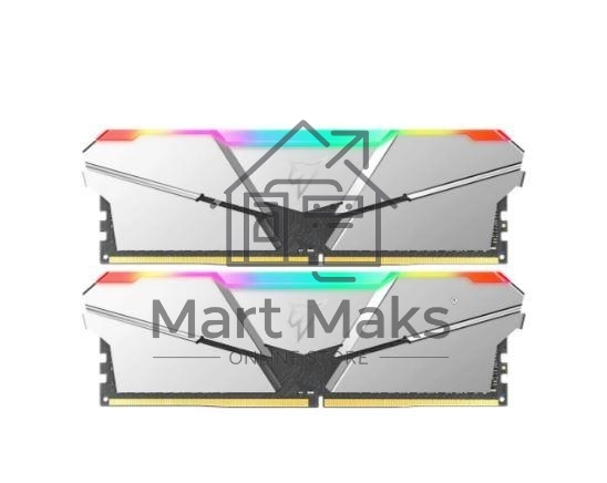 Оперативная память NETAC Shadow, DDR4, 16GB (2x8GB), 3600MHz, CL16, DIMM, с радиаторами, RGB, серебристый