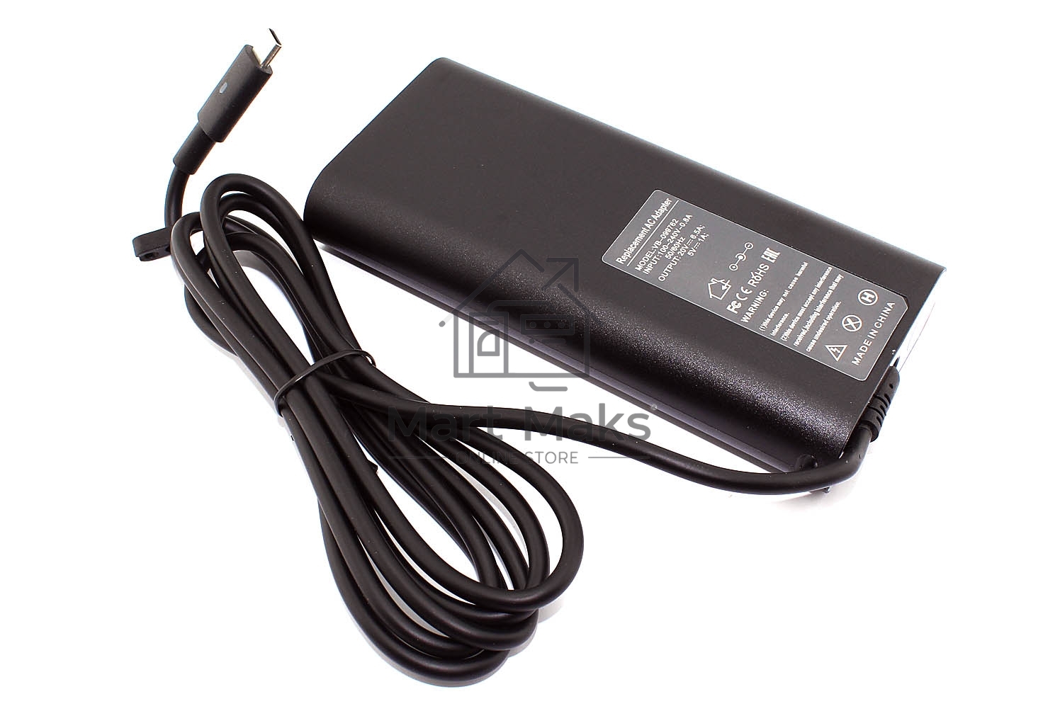 Блок питания (сетевой адаптер) для ноутбуков Dell 5V/20V-6.5A 130W Type-C, OEM