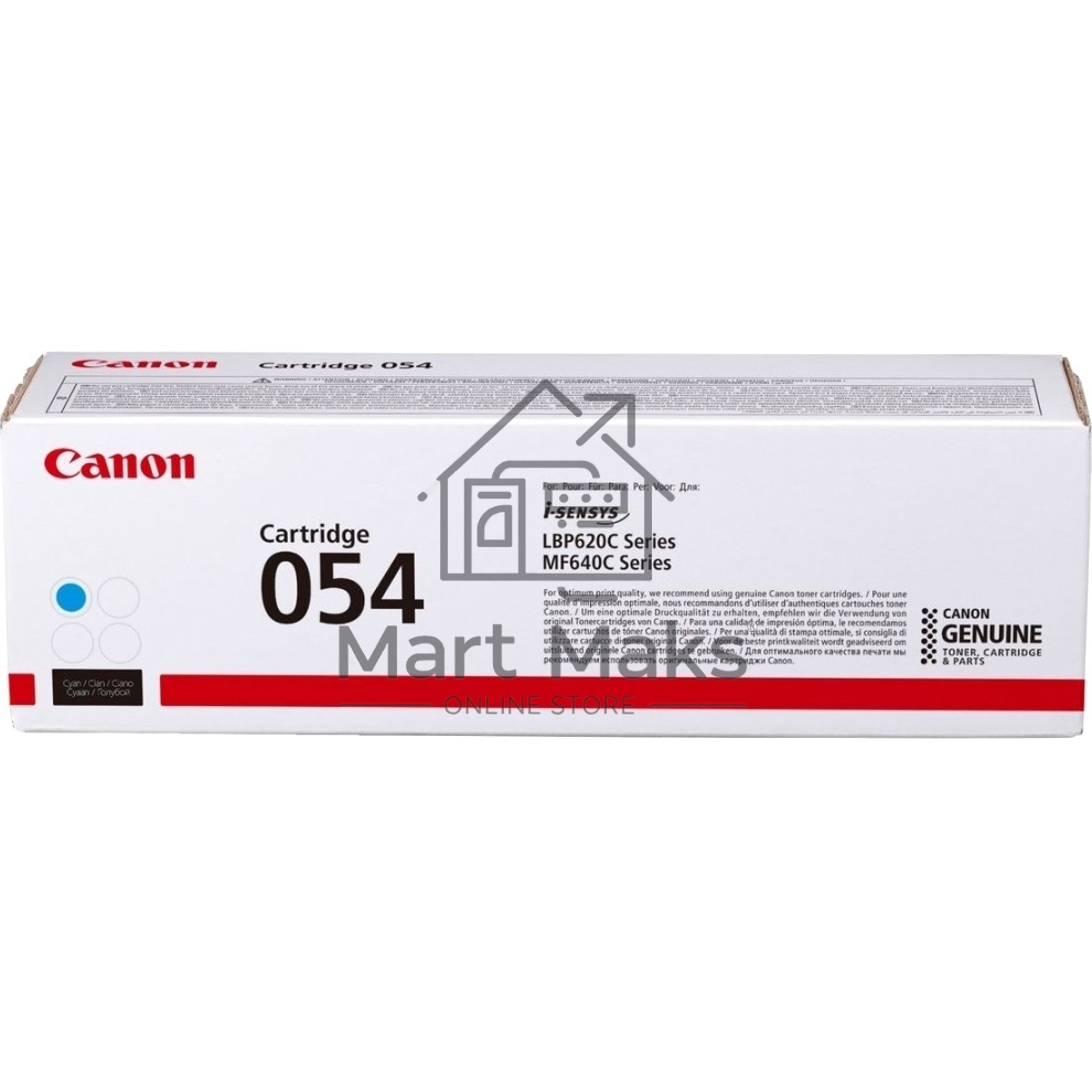 Картридж лазерный Canon 054 C (3023C002) голубой (1200 стр.) для Canon MF645Cx/MF643Cdw/MF641Cw/LBP623Cdw/621Cw