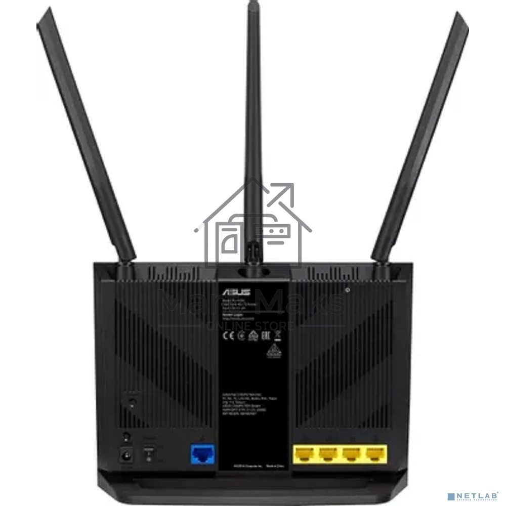 Маршрутизатор ASUS 4G-AX56 Dual-Band WiFi 6 LTE Router 574+1201Mbps EU RTL 5 (869225) (90IG06G0-MO3110)